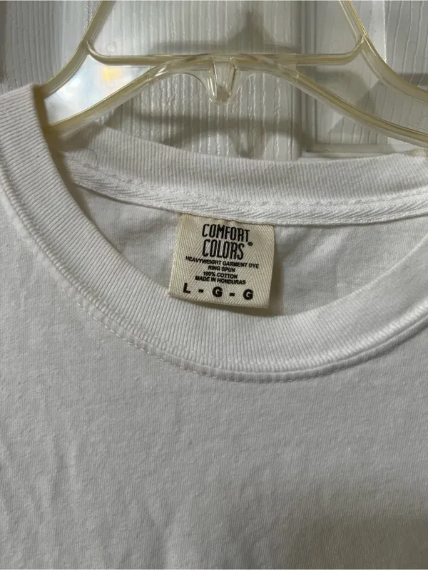 Comfort Colors White Crewneck Short-Sleeve Tee - Image 3