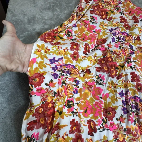 Natural Life Katie Floral Maxi Dress L XL Sleeveless Vibrant Boho Pockets Print - Image 6