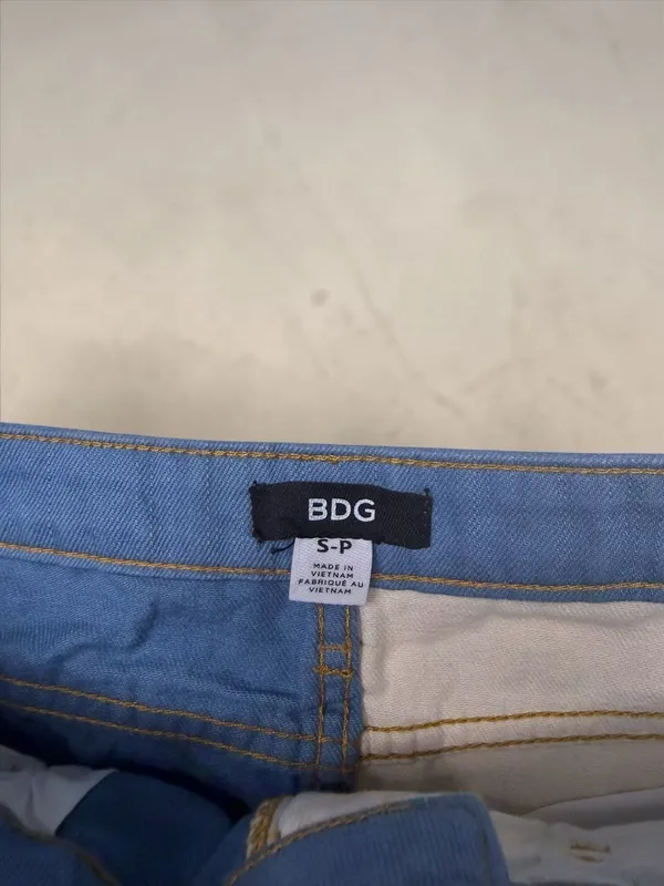 BDG Urban‎ Outfitters Two-Tone Colorblock Denim Mini Skirt - Image 3