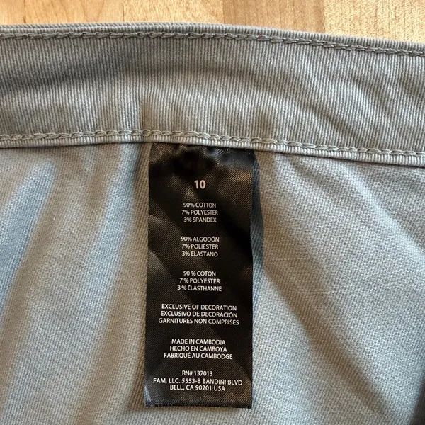 NWT Banana Republic High Rise Twill Woven Ankle Gray Trouser Pant, 10 - Image 10