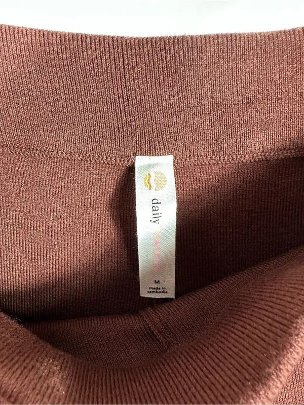 Daily Practice Anthropologie Shuffle‎ Step Knit Flare Pants Brown Women’s M - Image 6