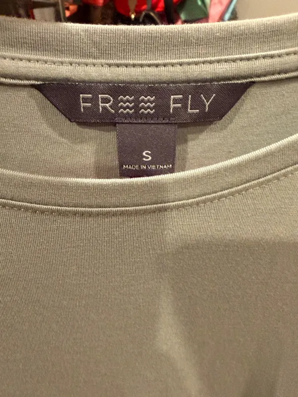 Free Fly Long Sleeve‎ Crew Neck Top - Sage Green women’s small - Image 4