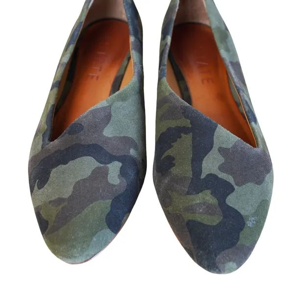 1.STATE Bennie Camo Skimmer Flats Camouflage‎ Pointed Toe Slip-On Shoes Size 7M - Image 2