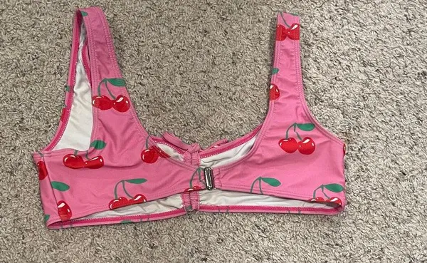 Tunnel Vision Cherry High-waisted Bikini Set - Image 5