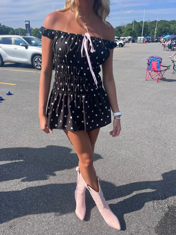 Edikted polka dot dress - Image 3