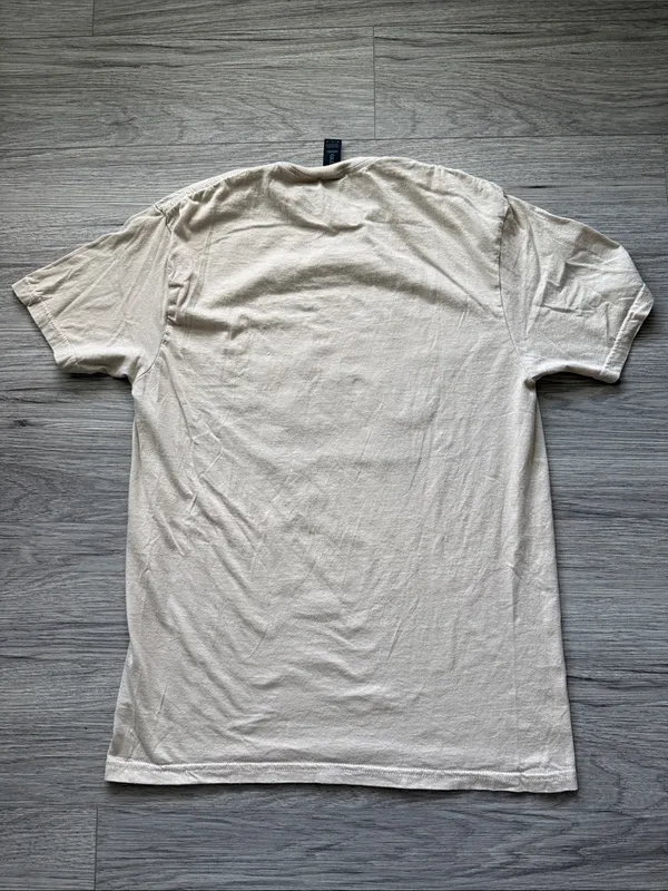 Cream with Leopard Mickey Mouse Graphic Tee Size M - Image 5