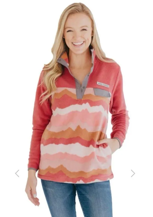 Simply Southern Classic Mountain Fleece Long Sleeve Crew Sweatshirt Small - Image 2