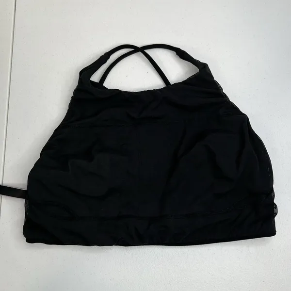 Victoria's Secret L Large Bralette Wireless Lightly Lined Bra Black Strappy Back - Image 5