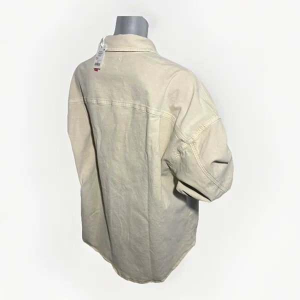 Marine Layer Molly Oversized Shirt Jacket Stone Beige Medium NWT Shacket $168 - Image 10
