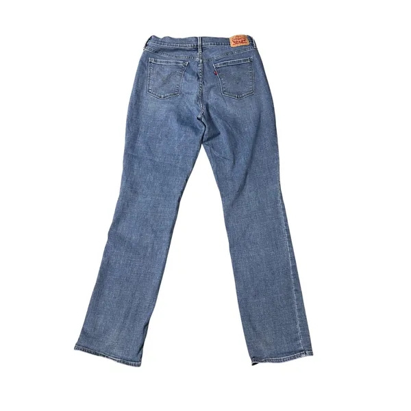 Levis 505 Straight Leg Jeans Womens 10 Blue Medium Wash Mid Rise Denim - Image 2