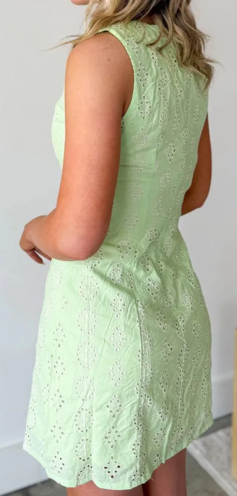 Sienna Eyelet Lace Mini Dress - Image 4