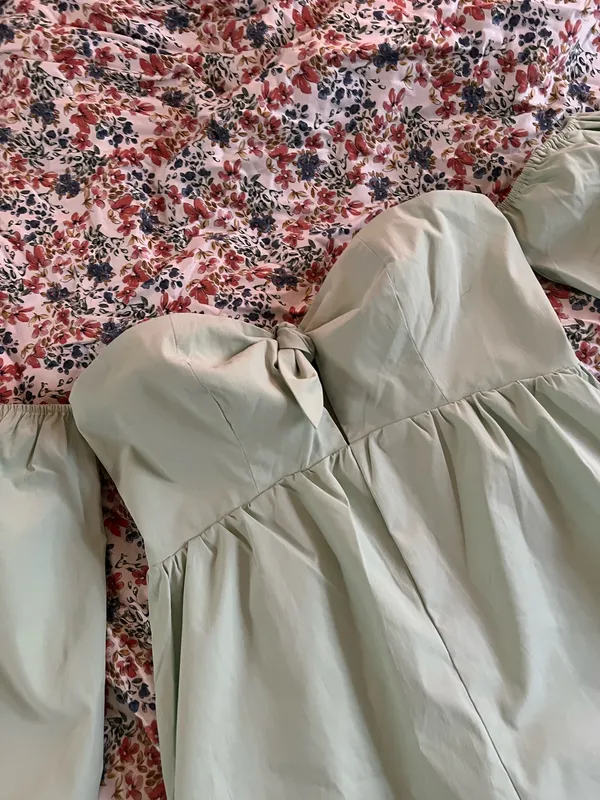 Vestique Mint Off Shoulder Romper - Image 3