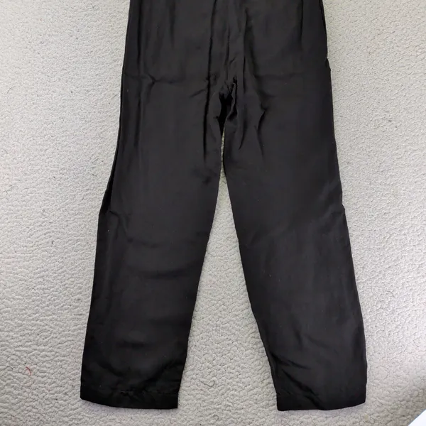 Majorelle‎ Black Tencel Linen Blend Halter Cut-Out Wide Leg Jumpsuit XXS - Image 9