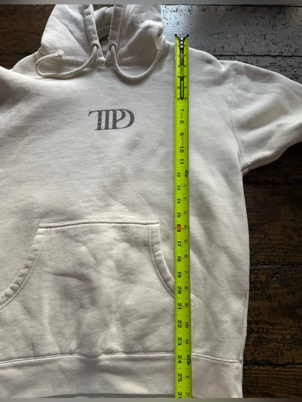 Taylor Swift TTPD The Manuscript Edition Cream Hoodie - Size M - Image 11