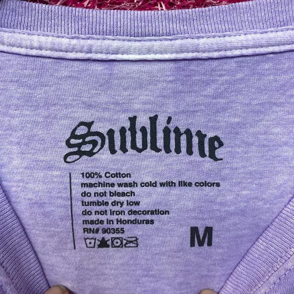 Sublime 40 oz to Freedom Sun Logo T Shirt Medium - Image 3