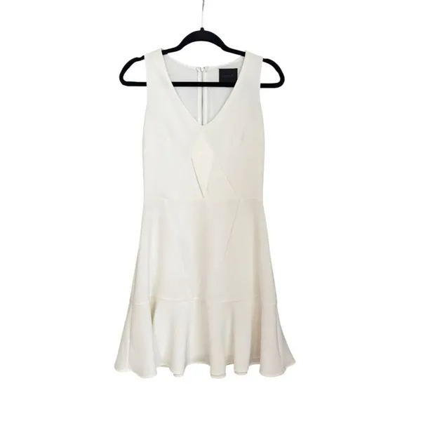 Aryn K Sugar High White Sleeveless Dress Size S Bride Bridal Wedding - Image 3