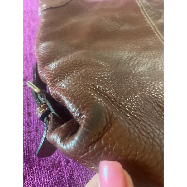 DOONEY & BOURKE Frederica Bag Pebbled Leather Tan Purse Shoulder / Crossbody - Image 12