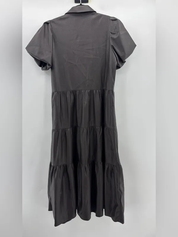 Brochu Walker Faux Leather Havana Dress Timber Brown - Image 5