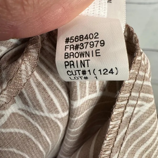 Prologue Medium NWT Brownie Print Sleeveless Maxi Tiered Dress Boho Prairie - Image 9