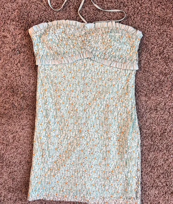 Blue Mini Dress - Image 2