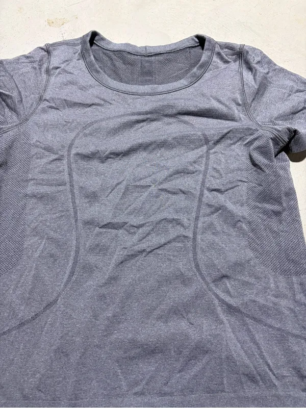 Lululemon Gray Short-Sleeve Active Tee - Image 2