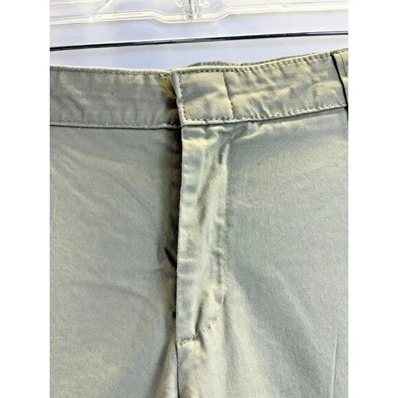 Dickies Womens Bootcut Work Pants Khaki Slim Fit‎ Stretch Durable wide leg 14R - Image 6