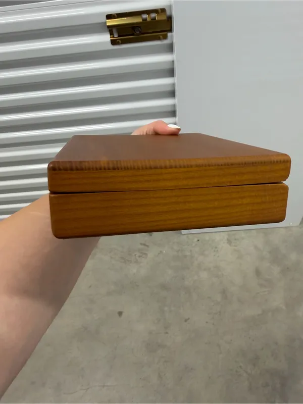 Wooden Jewelry or Keepsake Box in Warm Honey Brown‎ - Image 3