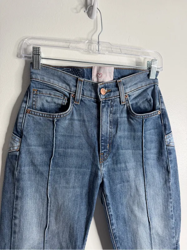 Revice Denim Star/Venus Crop Jeans Stargazer Size 24 Two Tone Y2K Streetwear - Image 7