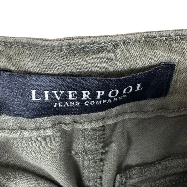 Liverpool Kylie Cropped Cargo Mid Rise Zipper Lower Leg Skinny‎ Jeans Size 2 26 - Image 9