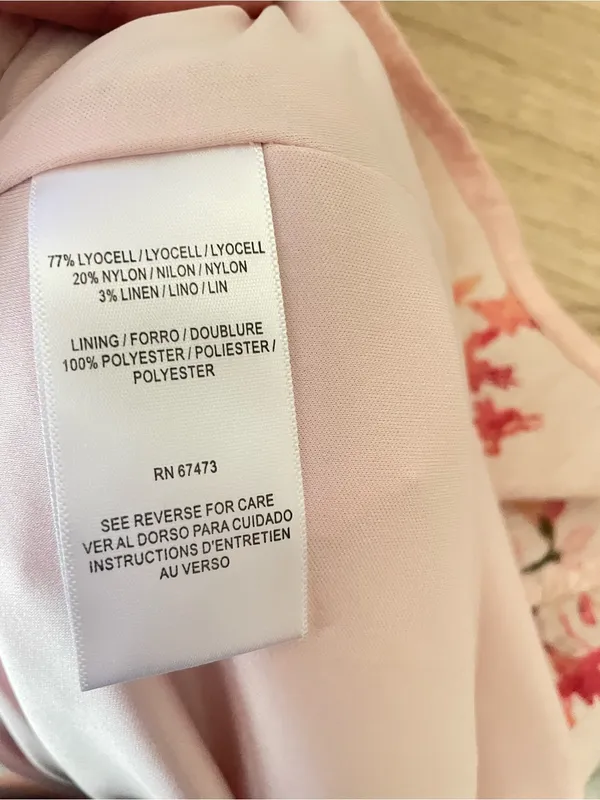 Taylor Puff Sleeve Floral Maxi Dress with Twist Detail in Candy Floss Pink US 10 - Image 6