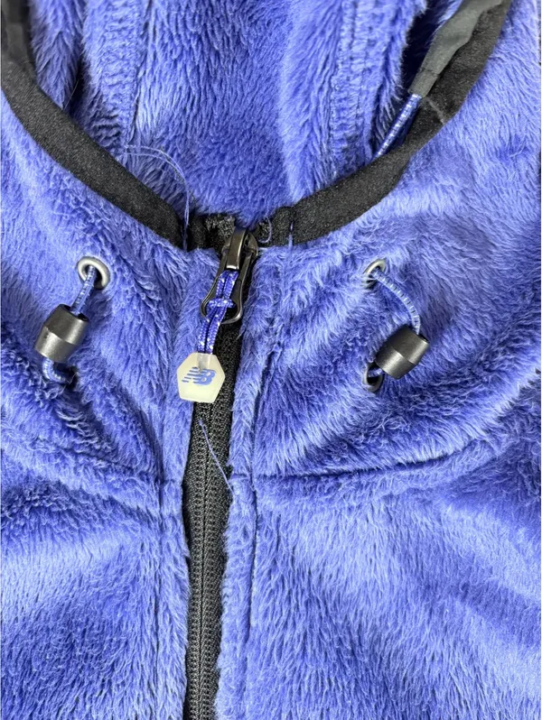 Fleece Jacket Women’s S Blue New Balance Full Zip Hooded Soft Outdoor - Image 3