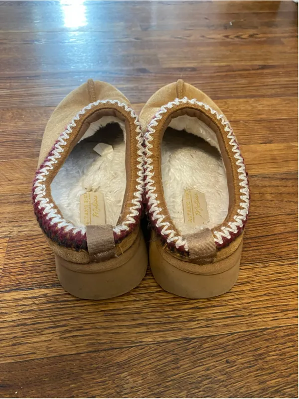 Altar’d State Cloud Tan Faux Fur Lined Clog Slippers Platform Cozy Après-Ski 7M - Image 4