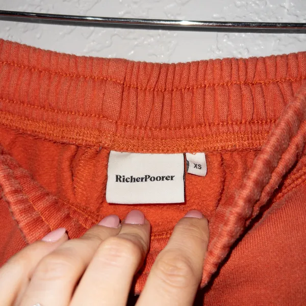 Richer Poorer Orange Cotton Blend Joggers Size XS - Image 5