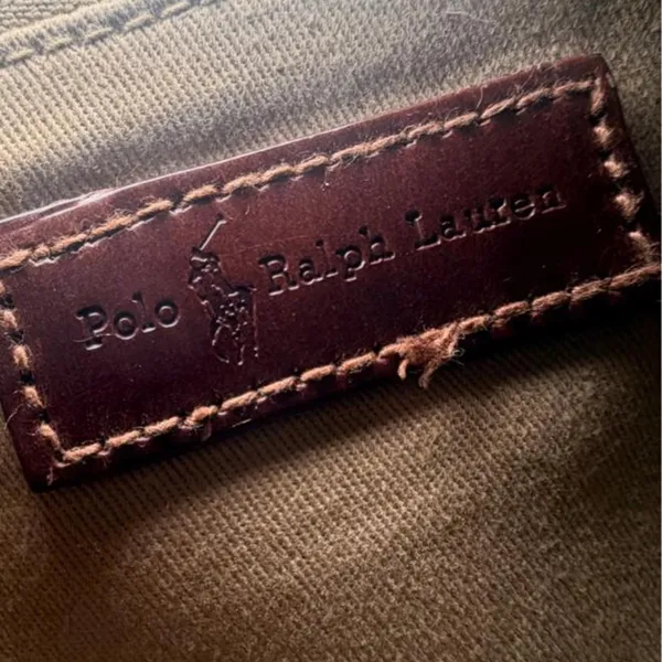 Vintage Polo Ralph Lauren Black Watch Tartan Crossbody Saddle Bag Double Flap - Image 6