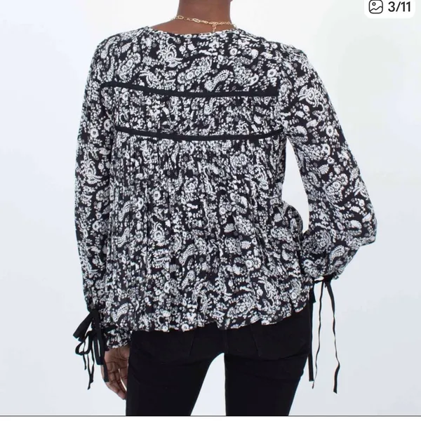 REBECCA MINKOFF Floral blouse Women’s S - Image 2