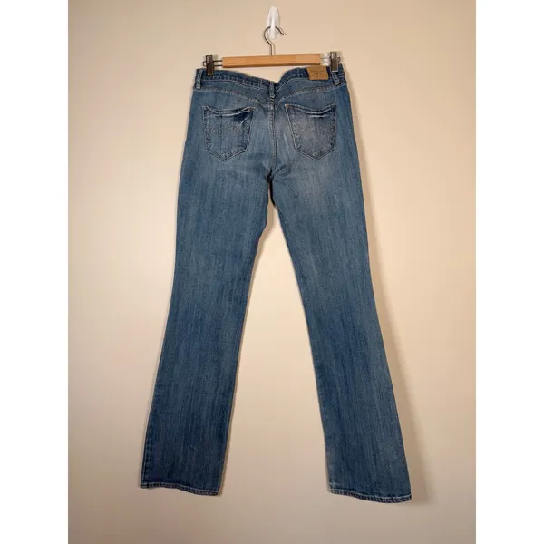 Abercrombie Fitch Emma Bootcut Jeans Medium Wash‎ Stretch Womens 8L - Image 4