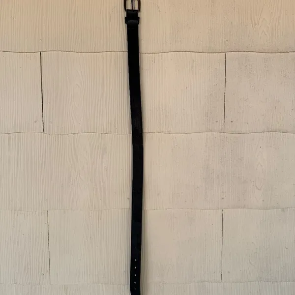Genuine Black Leather Belt - Image 3