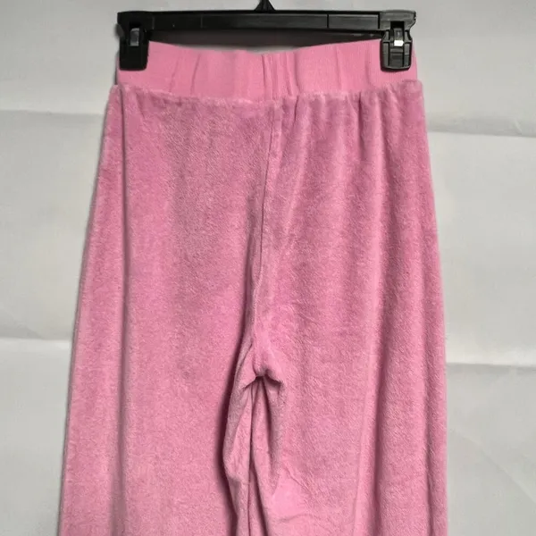 I.AM.GAIA Terry Pants Womens XS 100% Cotton High Waist Wide Leg Gilry Romantic - Image 9