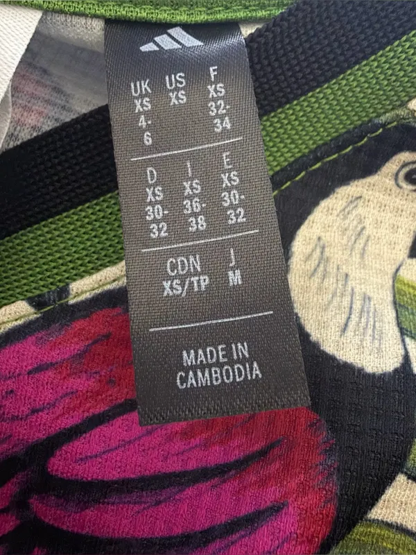 Farm Rio X Adidas Premium T-Shirt XS NWT - Image 12