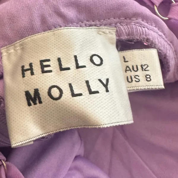 Hello Molly Bring On The Merlot Dress Lilac Sequins - Image 4