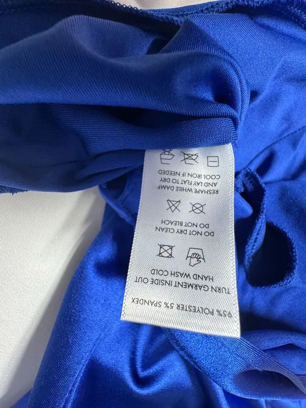 Lucy‎ in the Sky Satin Cutout Corset Maxi in Blue - Size S - NEW Without Tag. - Image 12