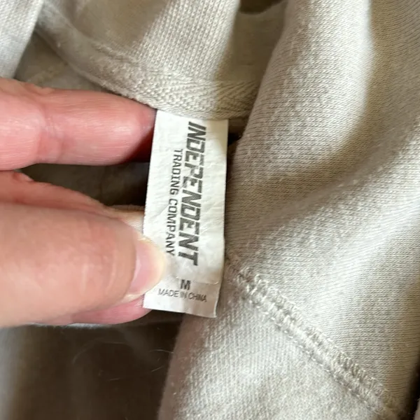 Independent neutral pullover sweatshirt Tan Size M - Image 4