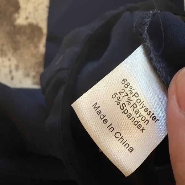 TUCKERNUCK Navy Wide Leg Trouser Pants Size Medium‎ - Image 3