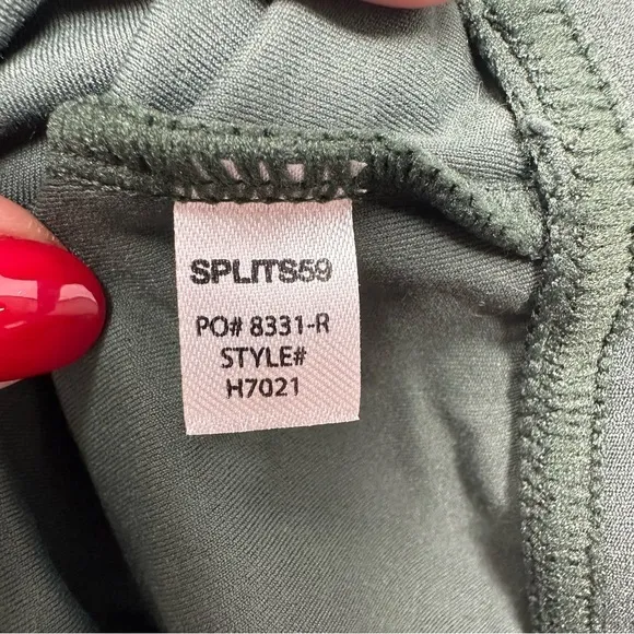 Splits59 Womens Sleeveless Airweight Jumpsuit in‎ Military Green Size Small - Image 10