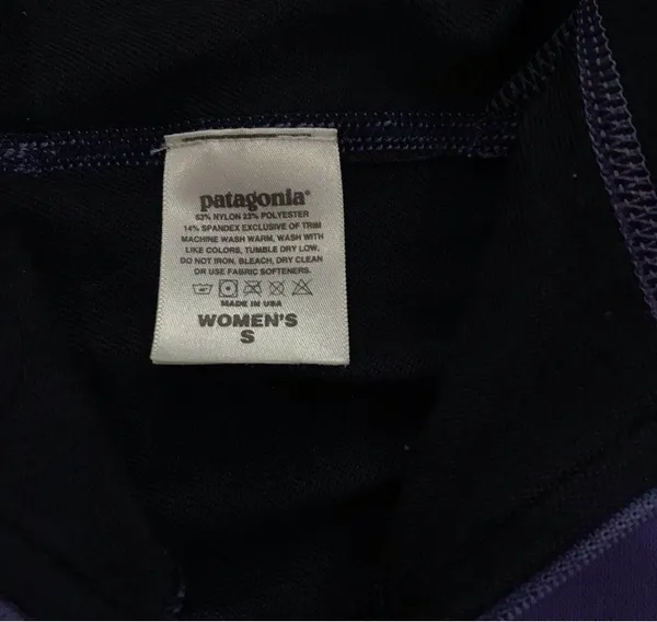 Patagonia Purple 1/2 zip pullover with back pocket S base layer pull over - Image 5