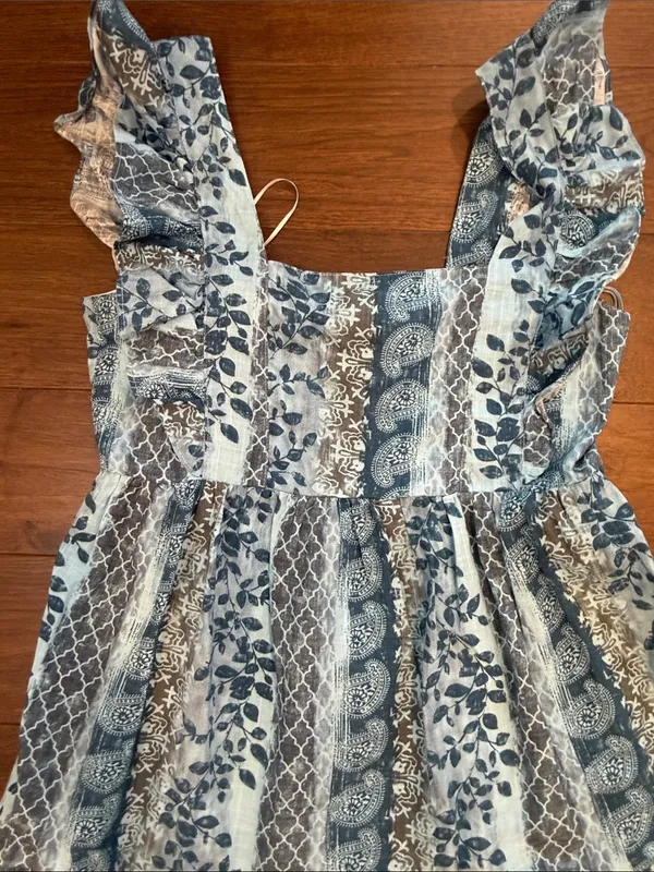 On You Floral Tiered Maxi Dress with Ruffle Straps Size Small - C54-012 - Image 3