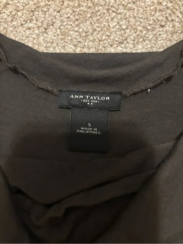 Ann Taylor Brown Off-Shoulder Tank Top - Image 2