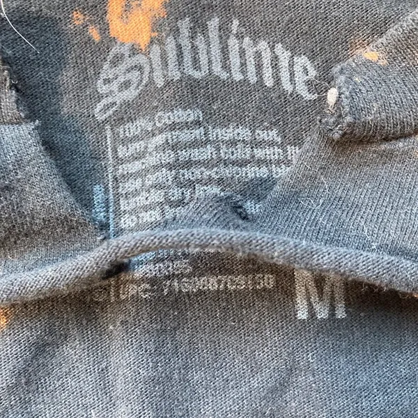 Sublime Bleach-Dye Band Tee | Distressed Grunge Fit - Image 2
