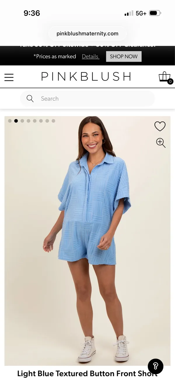 Pinkblush maternity romper  - Image 3