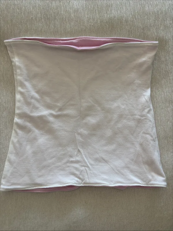Hollister Tube Top with Pink Hibiscus Print - Image 3